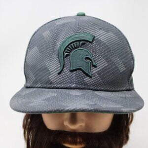 Nike Michigan State Hat Men Snapback Gray/Green Spartans Baseball Cap Adjustable